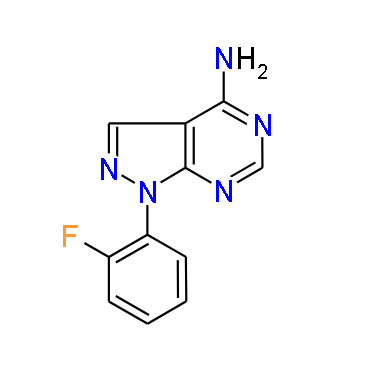 1-(2-Fluorophenyl)-1H-pyrazolo[3,4-d]pyrimidin-4-amine, 97%