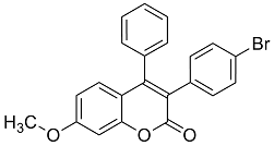 3(4'-Bromophenyl)-7-methoxy-4-phenylcoumarin