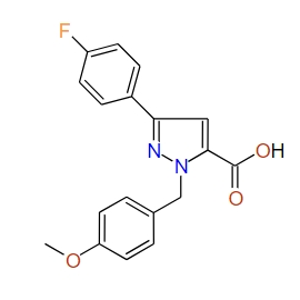 1-(4-Methoxybenzyl)-3-(4-fluorophenyl)-1H-pyrazole-5-carboxylic acid