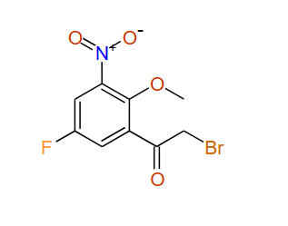 2-Bromo-1-(5-fluoro-2-methoxy-3-nitrophenyl)ethanone, 97%