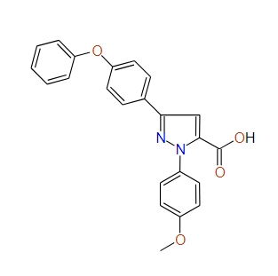 1-(4-Methoxyphenyl)-3-(4-phenoxyphenyl)-1H-pyrazole-5-carboxylic acid, 97%