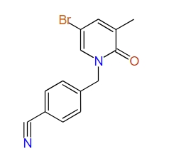4-((5-Bromo-3-methyl-2-oxopyridin-1(2H)-yl)methyl)benzonitrile