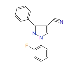1-(2-Fluorophenyl)-3-phenyl-1H-pyrazole-4-carbonitrile
