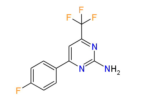 4-(Trifluoromethyl)-6-(4-fluorophenyl)pyrimidin-2-amine, 97%