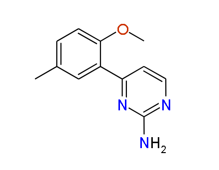 4-(2-Methoxy-5-methylphenyl)pyrimidin-2-amine, 97%