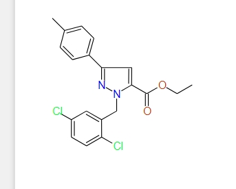 Ethyl 1-(2,5-dichlorobenzyl)-3-p-tolyl-1H-pyrazole-5-carboxylate, 97%