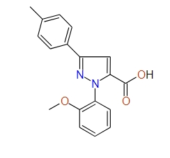 1-(2-Methoxyphenyl)-3-p-tolyl-1H-pyrazole-5-carboxylic acid, 97%