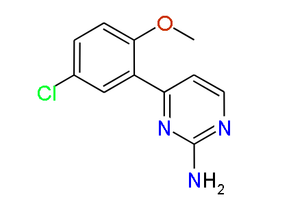4-(5-Chloro-2-methoxyphenyl)pyrimidin-2-amine, 97%