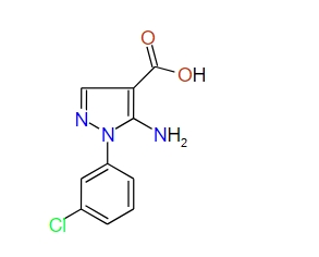 5-Amino-1-(3-chlorophenyl)-1H-pyrazole-4-carboxylic acid, 97%