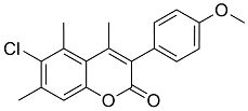 6-Chloro-3(4’-methoxyphenyl)-4,5,7-trimethylcoumarin