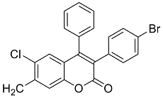 3(4’-Bromophenyl)-6-chloro-7-methyl-4-phenylcoumarin
