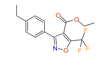 Ethyl 3-(4-Ethylphenyl)-5-(trifluoromethyl)-4-isoxazolecarboxylate