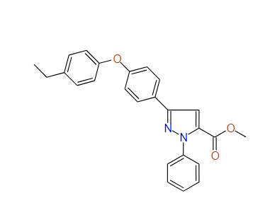Methyl 3-(4-(4-ethylphenoxy)phenyl)-1-phenyl-1H-pyrazole-5-carboxylate, 97%