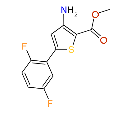 3-Amino-5-(2,5-difluorophenyl)- 2-thiophenecarboxylic acid methyl ester