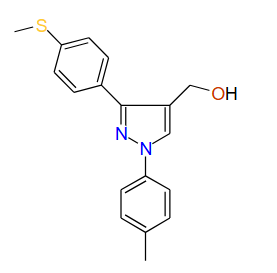 (3-(4-(Methylthio)phenyl)-1-p-tolyl-1H-pyrazol-4-yl)methanol, 97%