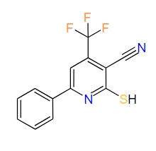 2-Mercapto-6-phenyl-4-trifluoromethyl nicotinonitrile