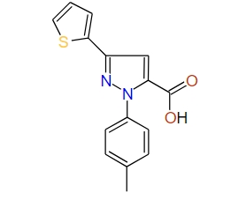 3-(Thiophen-2-yl)-1-p-tolyl-1H-pyrazole-5-carboxylic acid
