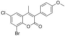 8-Bromo-6-chloro-3(4’-methoxyphenyl)-4-methylcoumarin