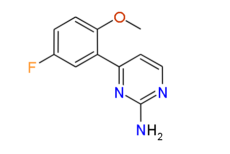 4-(5-Fluoro-2-methoxyphenyl)pyrimidin-2-amine, 97%