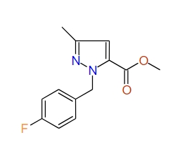 Methyl 1-(4-fluorobenzyl)-3-methyl-1H-pyrazole-5-carboxylate, 97%