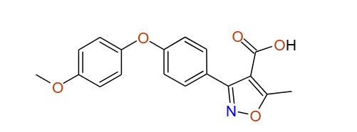 3-(4-(4-Methoxyphenoxy)phenyl)-5-methylisoxazole-4-carboxylic acid, 97%
