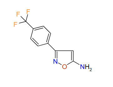 3-(4-(Trifluoromethyl)phenyl)isoxazol-5-amine, 97%