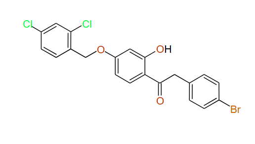 1-(4-(2,4-Dichlorobenzyloxy)-2-hydroxyphenyl)-2-(4-bromophenyl)ethanone, 97%