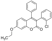 3(2'-Chlorophenyl)-7-ethoxy-4-phenylcoumarin