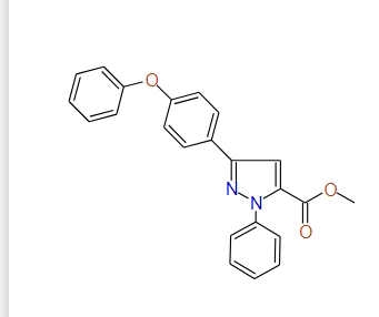 Methyl 3-(4-phenoxyphenyl)-1-phenyl-1H-pyrazole-5-carboxylate, 97%