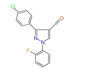 3-(4-Chlorophenyl)-1-(2-fluorophenyl)-1H-pyrazole-4-carbaldehyde