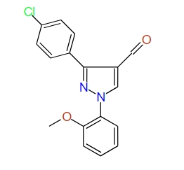 3-(4-Chlorophenyl)-1-(2-methoxyphenyl)-1H-pyrazole-4-carbaldehyde