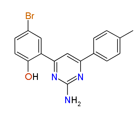 2-(2-Amino-6-p-tolylpyrimidin-4-yl)-4-bromophenol, 97%