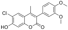 6-Chloro-3(3',4'-dimethoxyphenyl)-7-hydroxy-4-methylcoumarin