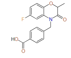 4-((6-Fluoro-2,3-dihydro-2-methyl-3-oxobenzo[b][1,4]oxazin-4-yl)methyl)benzoic acid, 97%