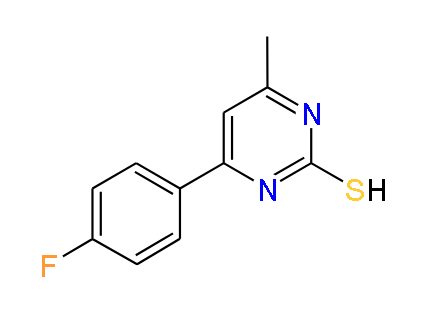 4-(4-Fluorophenyl)-6-methylpyrimidine-2-thiol, 97%