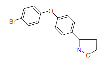 3-(4-(4-Bromophenoxy)phenyl)isoxazole, 97%