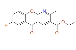 Ethyl 7-fluoro-2-methyl-5-oxo-5H-[1]benzopyrano[2,3-b]pyridine-3-carboxylate, 97%