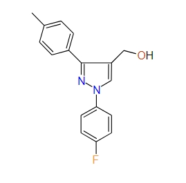 (1-(4-Fluorophenyl)-3-p-tolyl-1H-pyrazol-4-yl)methanol, 97%
