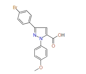3-(4-Bromophenyl)-1-(4-methoxyphenyl)-1H-pyrazole-5-carboxylic acid, 97%