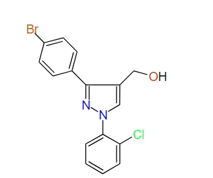 (3-(4-Bromophenyl)-1-(2-chlorophenyl)-1H-pyrazol-4-yl)methanol, 97%