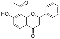 7-Hydroxy-8-acetyl flavone