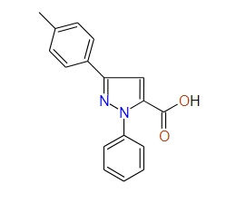 1-Phenyl-3-p-tolyl-1H-pyrazole-5-carboxylic acid, 97%