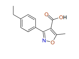 3-(4-Ethylphenyl)-5-methylisoxazole-4-carboxylic acid