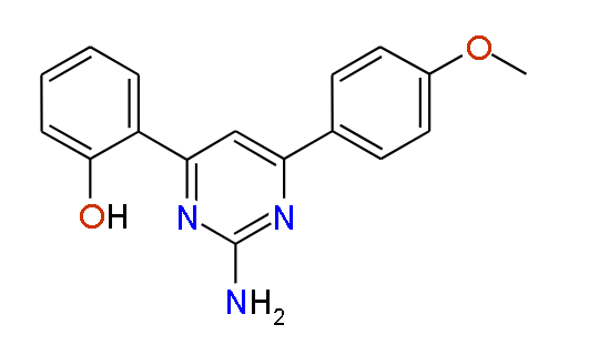 2-(2-Amino-6-(4-methoxyphenyl)pyrimidin-4-yl)phenol, 97%