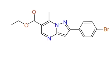 Ethyl 2-(4-Bromophenyl)-7-methylpyrazolo[1,5-a]pyrimidine-6-carboxylate, 95%