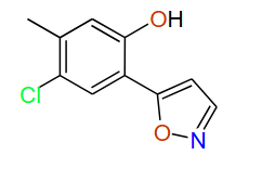 4-Chloro-2-(isoxazol-5-yl)-5-methylphenol, 97%