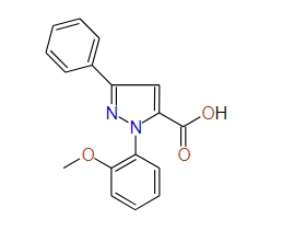 1-(2-Methoxyphenyl)-3-phenyl-1H-pyrazole-5-carboxylic acid, 97%