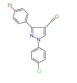 3-(4-Bromophenyl)-1-(4-chlorophenyl)-1H-pyrazole-4-carbaldehyde, 97%