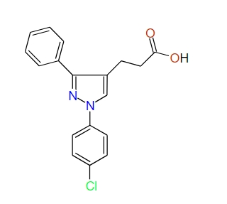 3-(1-(4-Chlorophenyl)-3-phenyl-1H-pyrazol-4-yl)propanoic acid