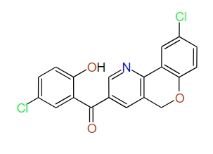 (9-Chloro-5H-[1]benzopyrano[4,3-b]pyridin-3-yl)(5-chloro-2-hydroxyphenyl)methanone